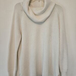 Michael Kors Cream Cowl Turtleneck Sweater